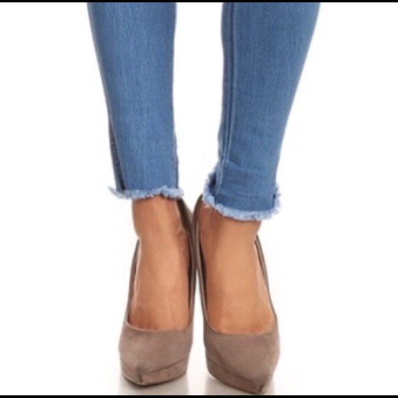 LAST!! SALE!💰Frayed Hem Skinny Jeggings - Picture 6 of 6